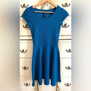 Aeropostale Elegant Blue Textured Dress | XS